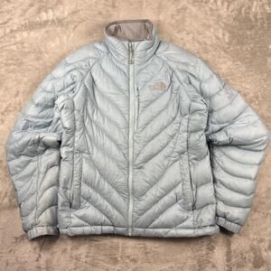 The North Face 850 Down Flight Series Summit Blue Puffer Jacket Women’s Size XS